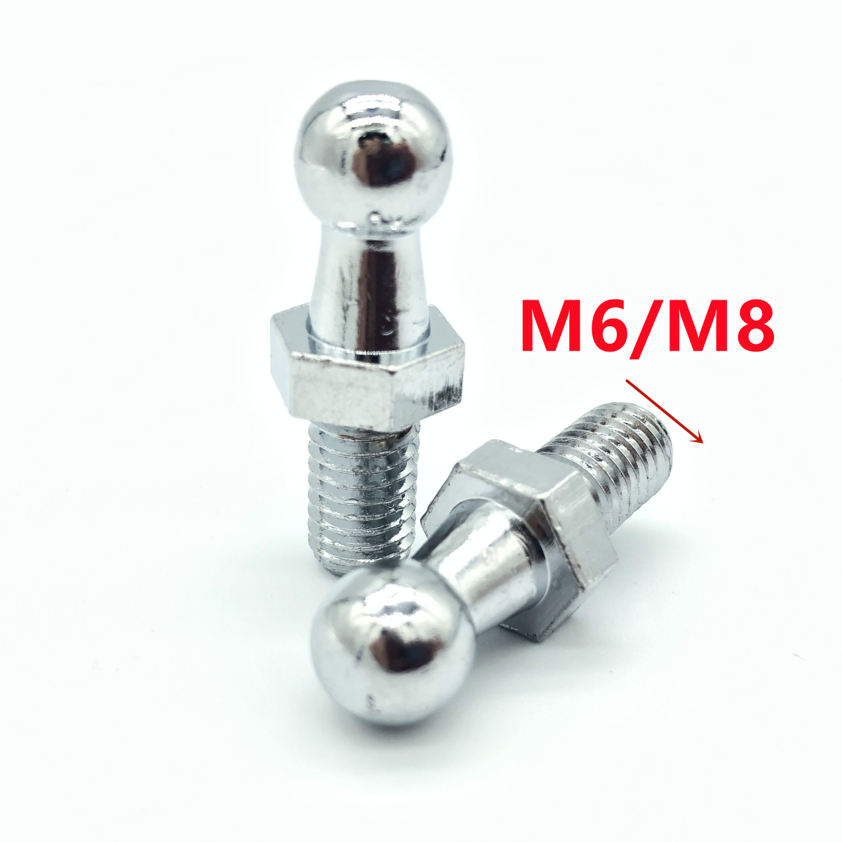 Eyepin Ball End - 2x10mm m8 m6 universal boot capô