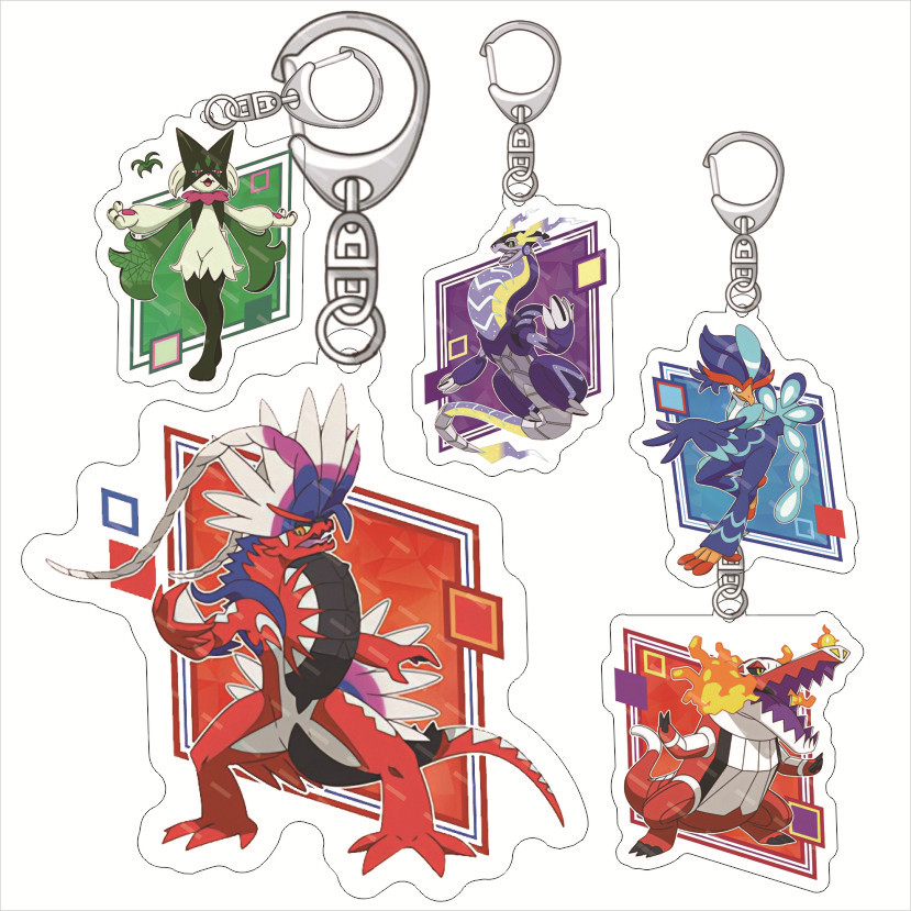 Jewelry Making Resin - Chaveiro Divertido de Acrílico Pokémon Miraidon