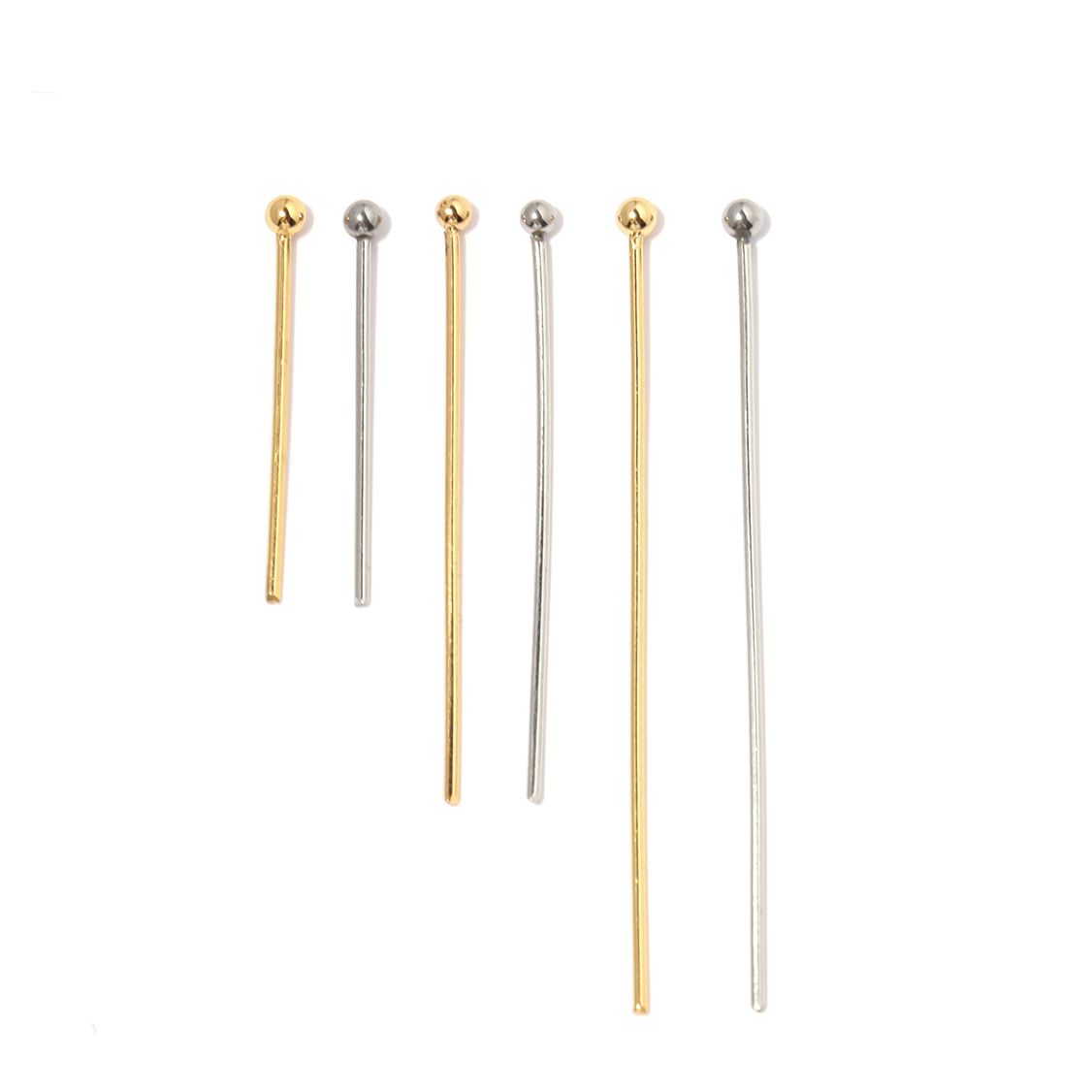 Eyepin Ball End - 50 pçs de aço inoxidável nove