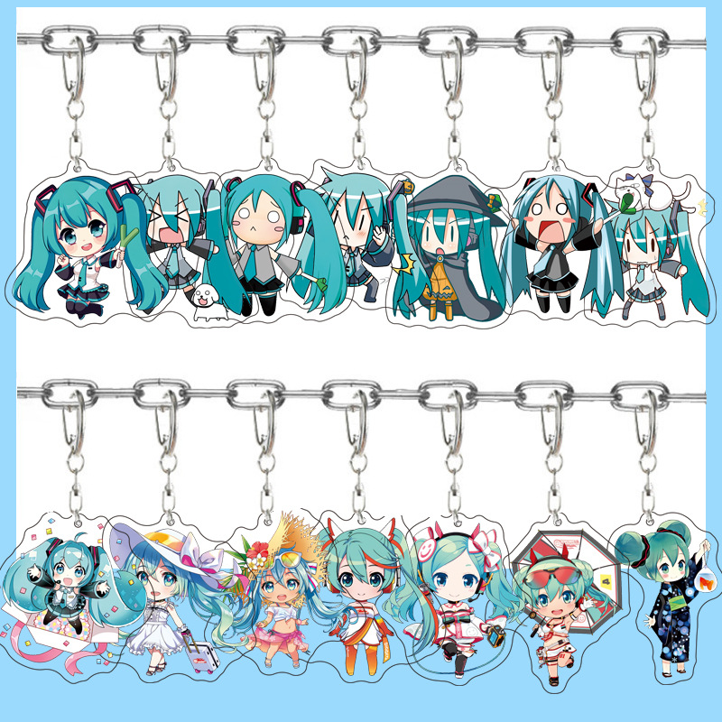 Jewelry Making Resin - Chaveiro Pingente de Acrílico Hatsune Miku