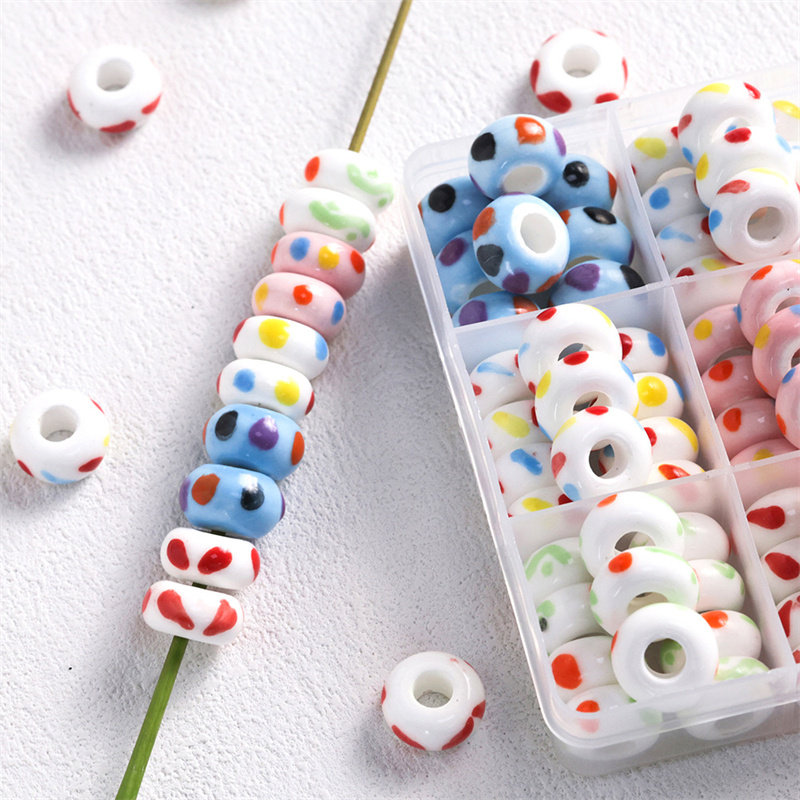 Jewelry Making For 5 Year Old - 6x15mm colorido crianças diversão cerâmica grande