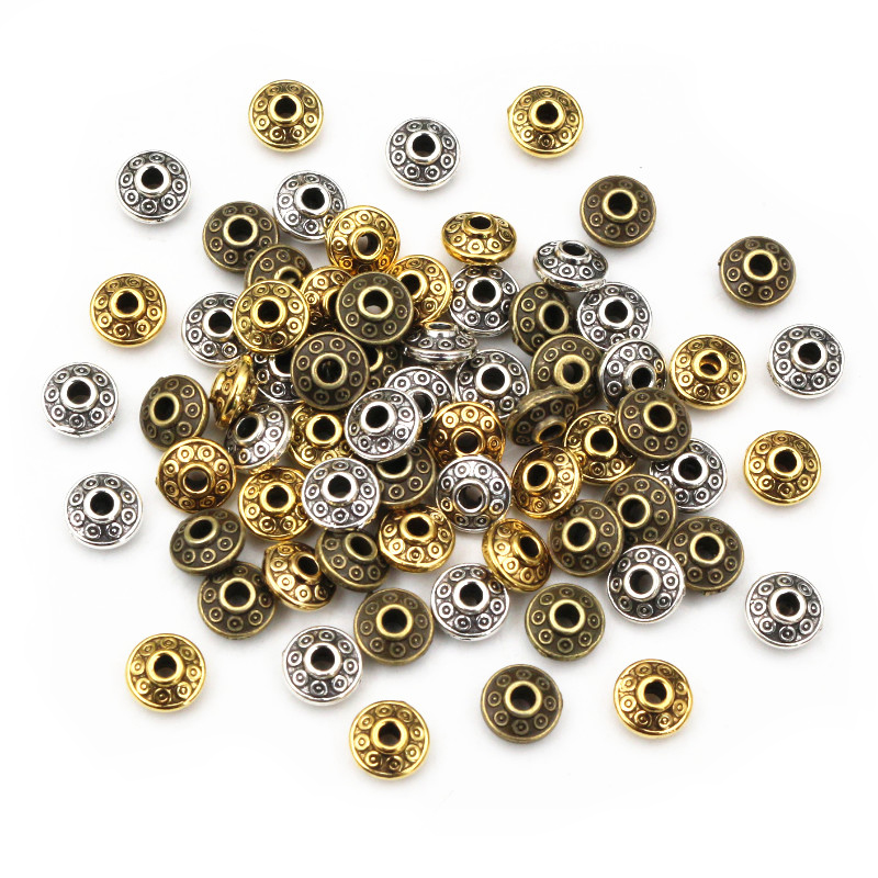 Eyepin Ball End - 100 peças 6x6x3.5mm bronze antigo ouro