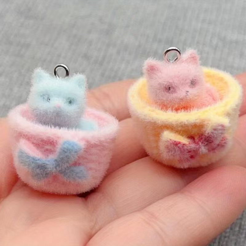 4 peças de pingente de gato em - Jewelry Making Accessories avaliação e preço