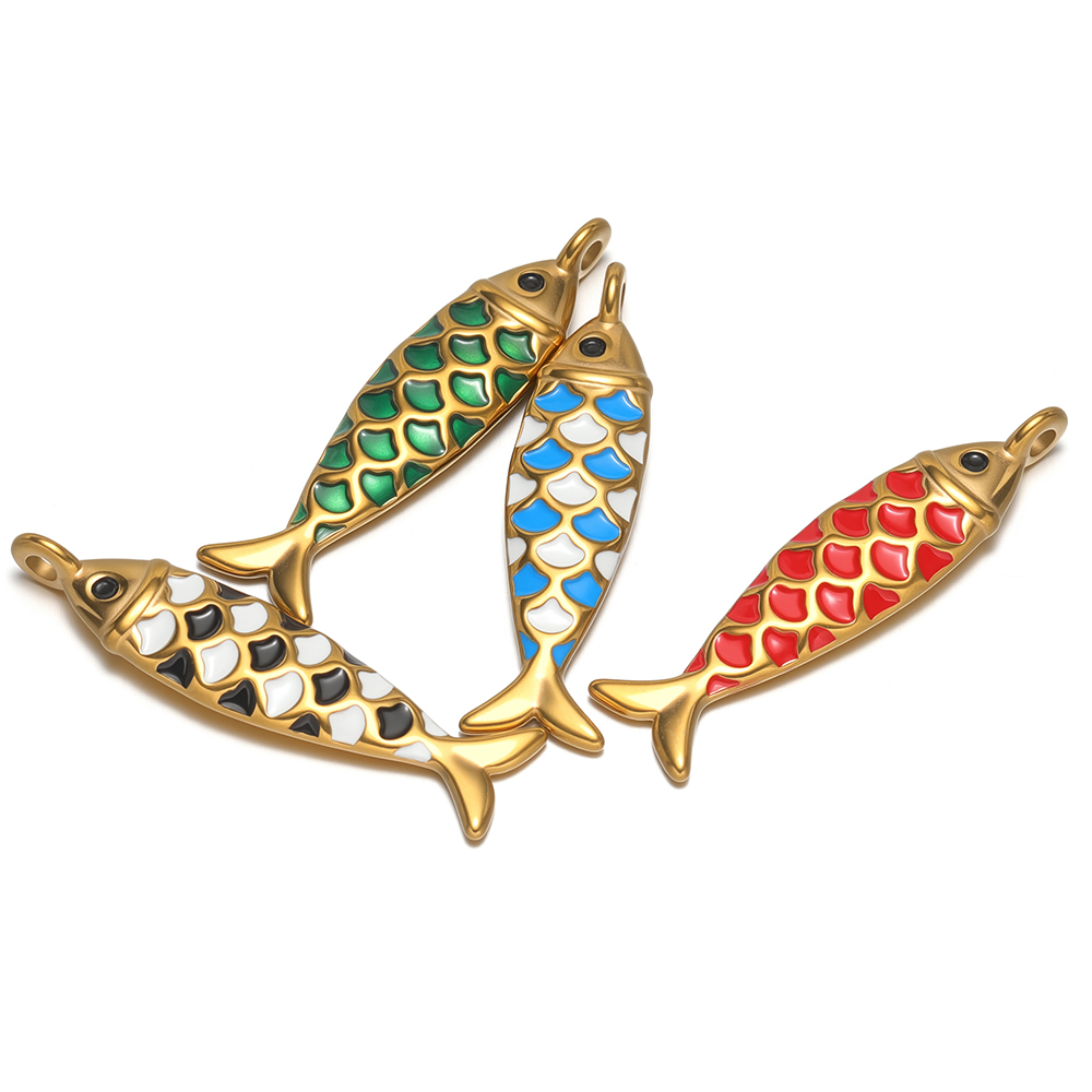 4 Peças de Pingentes de Peixe  - Jewelry Making For Kids avaliação e preço
