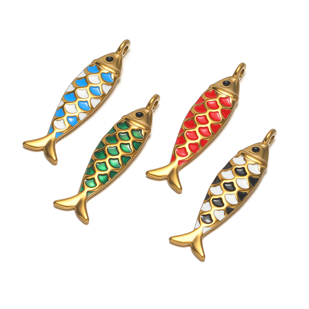 4 Peças de Pingentes de Peixe  - Jewelry Making For Kids avaliação e preço