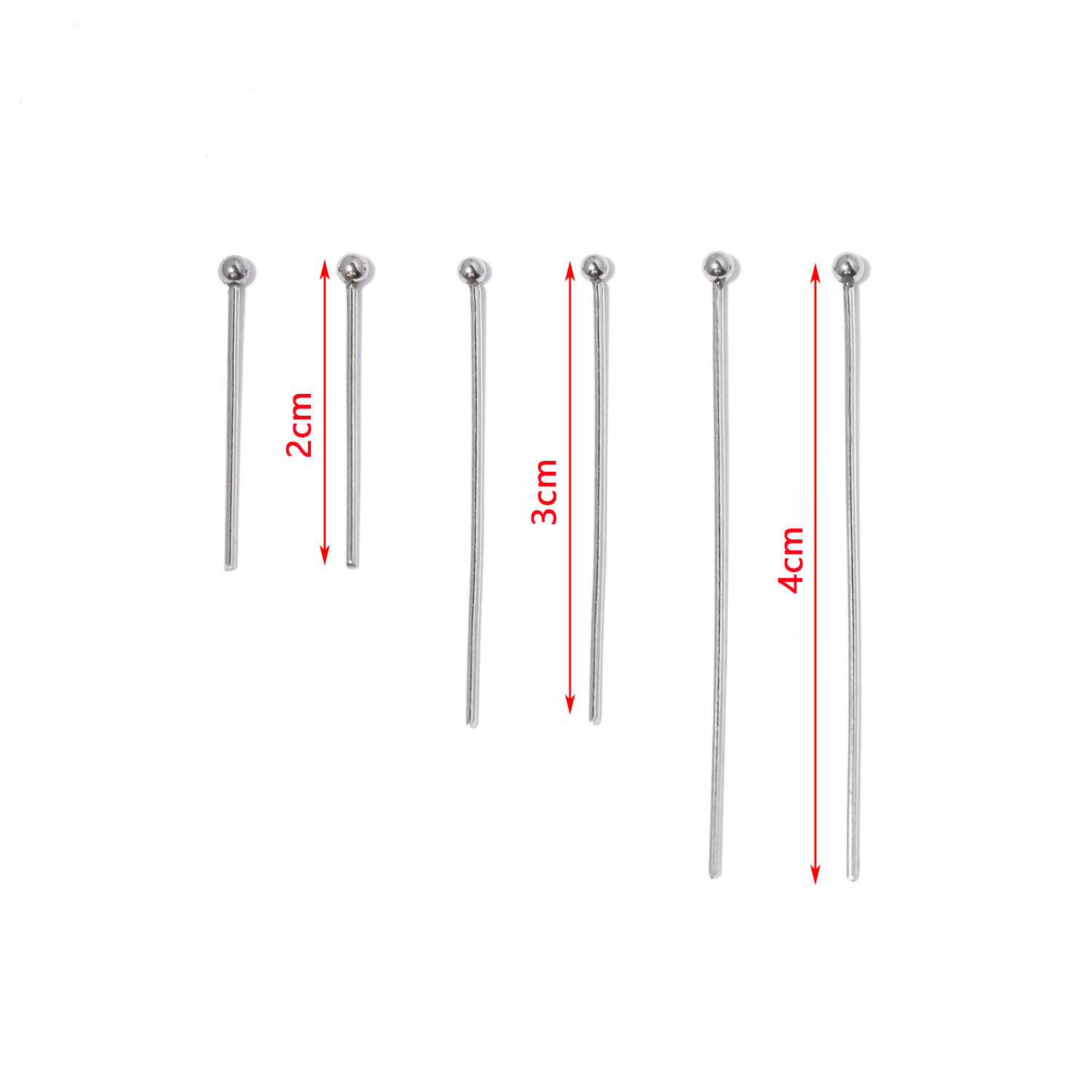 Stainless Steel Metal Encantos - Eyepin Ball End avaliação e preço
