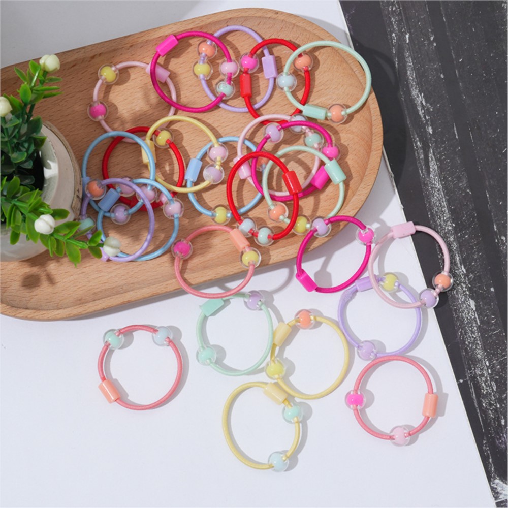 50 pçs bonito elástico laços d - Jewelry Making For Kids avaliação e preço