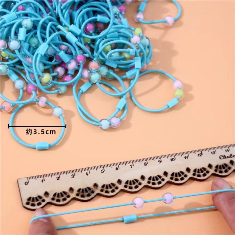 50 pçs bonito elástico laços d - Jewelry Making For Kids avaliação e preço