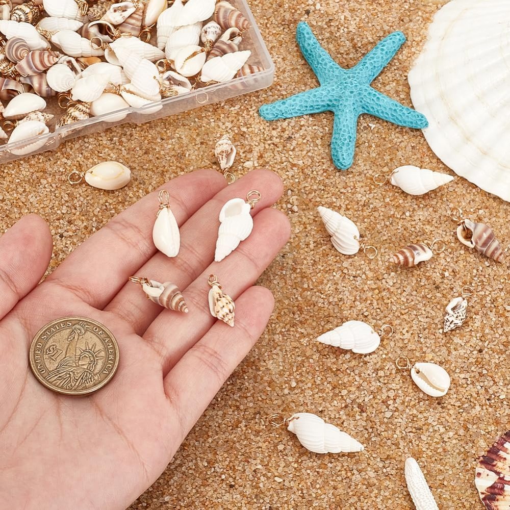 100 pçs 4 estilos encantos de  - Jewelry Making For Beginners avaliação e preço