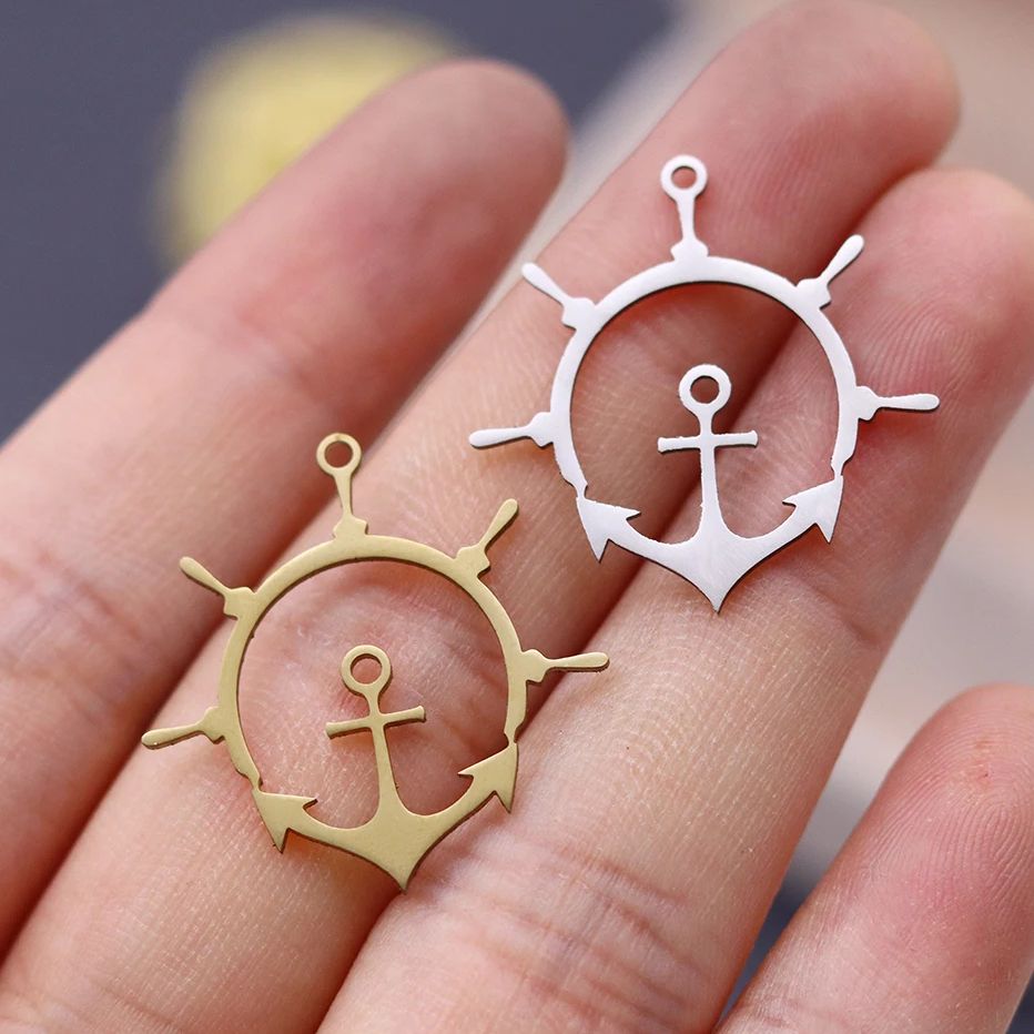 3 pçs bússola âncora cruz ping - Jewelry Making Guide avaliação e preço