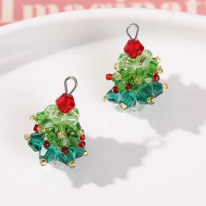 2/6 pçs inverno árvore de nata - Jewelry Making For Beginners avaliação e preço