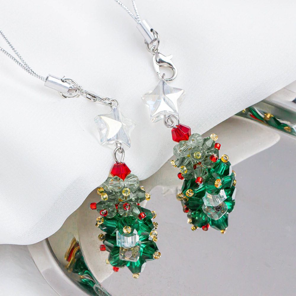 2/6 pçs inverno árvore de nata - Jewelry Making For Beginners avaliação e preço