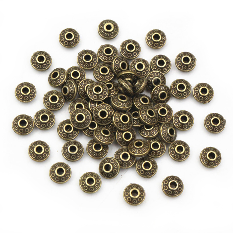 100 peças 6x6x3.5mm bronze ant - Eyepin Ball End avaliação e preço